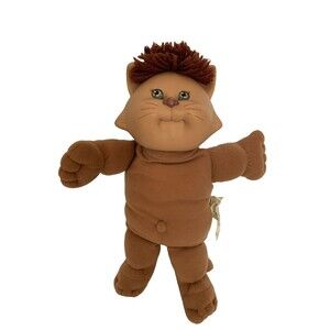 Cabbage Patch Kids Koosas Coleco 1983 Wykoosa Valley Cat Tan Plush Doll READ